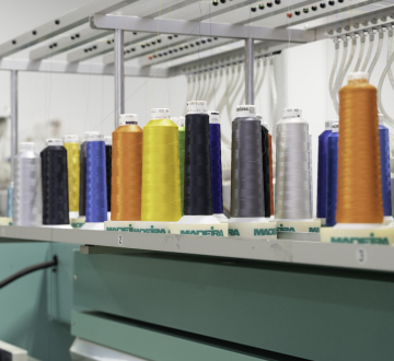 large spools of thread